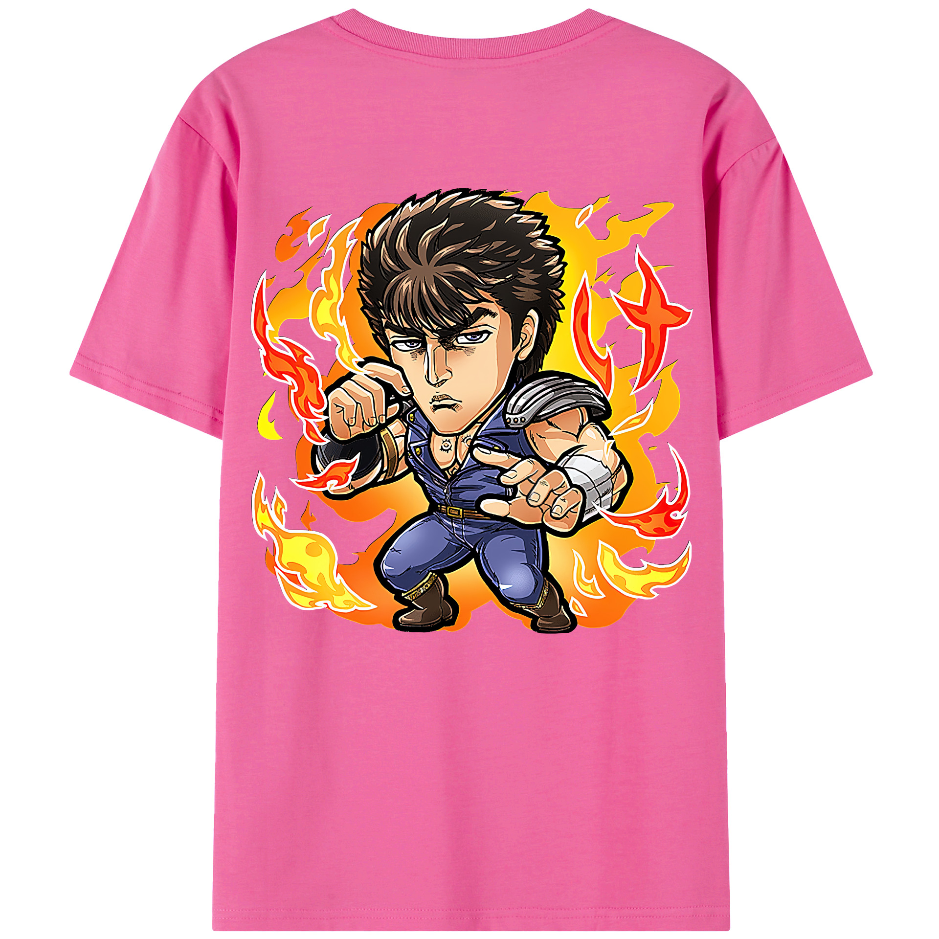 （画像用） 北斗の拳 Fist of the North Star レディース半袖Tシャツ(バックプリント)